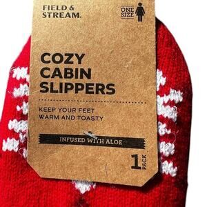 Field and Stream women’s cozy cabin slippers infused with aloe, NWT